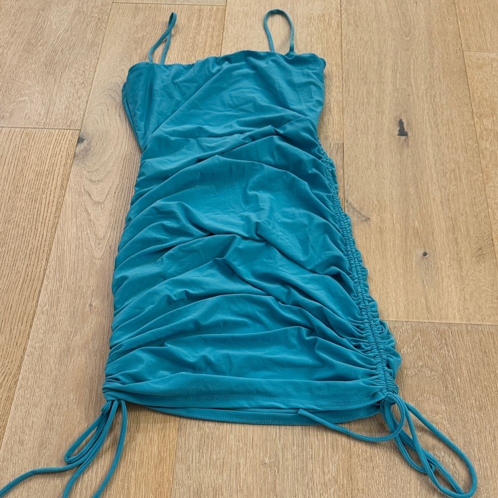 Windsor Turquoise Gathered Dress